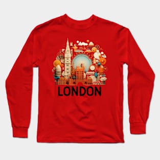 London city design - 3d - art and craft Long Sleeve T-Shirt